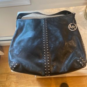 Black Leather Michael Kors Bag